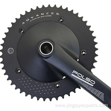 Bicycle Crank 165/170mm Black Silver Anodized Alloy Crankset